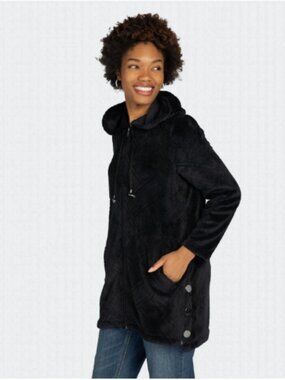Lug Huddle Plush Zip Lounger-Black-3X-NWT-A675166